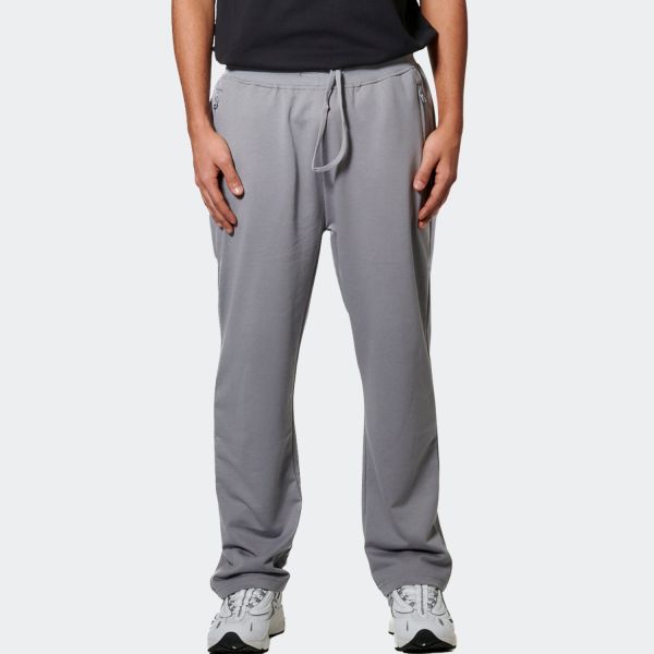 Body Action Essentials French Terry Men's Pants 023624-01-SilverGrey