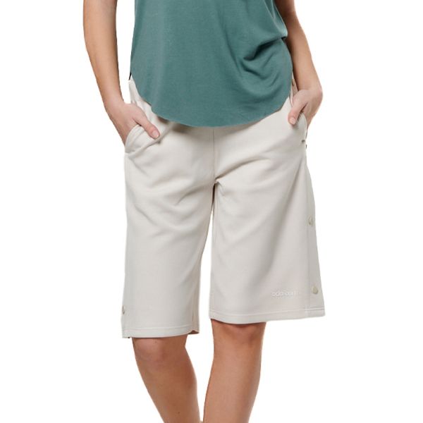 Body Action Wid-Leg Women's Bermuda Shorts 031522-01-SaltEcru