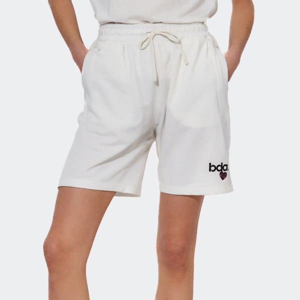 Body Action Essential French Terry Women's Shorts 031615-01-StarWhite