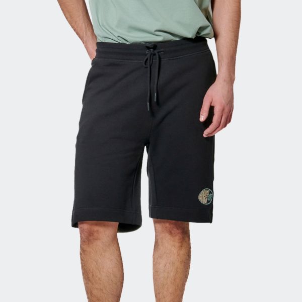 Body Action Cotton French Terry Men's Shorts 033630-01-Black