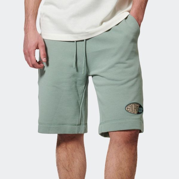 Body Action Cotton French Terry Men's Shorts 033630-01-PistachioGreen