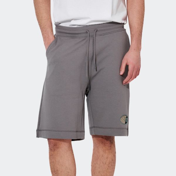 Body Action Cotton French Terry Men's Shorts 033630-01-SteelGrey
