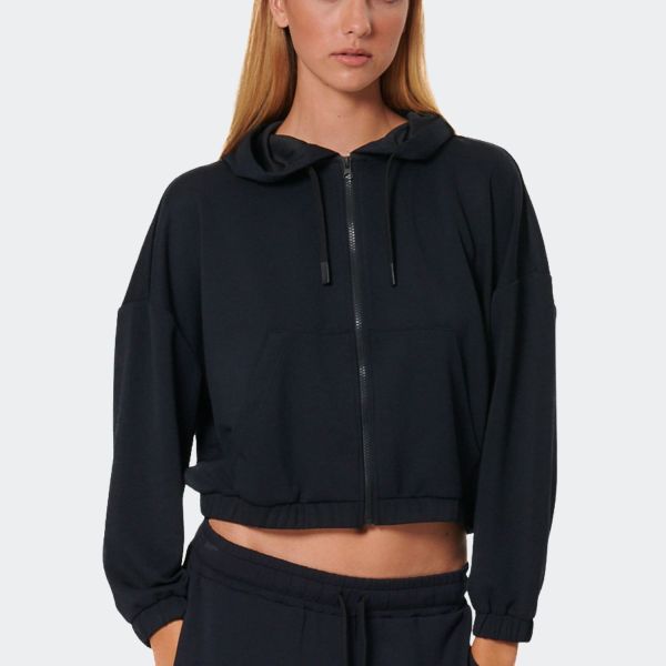 Body Action Modal Crop Women's Jacket 071528-01-Black