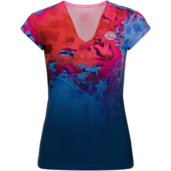 Γυναικεία μπλούζα τένις Bidi Badu Bella 2.0 Tech V-Neck W354009191-DBLRDBL