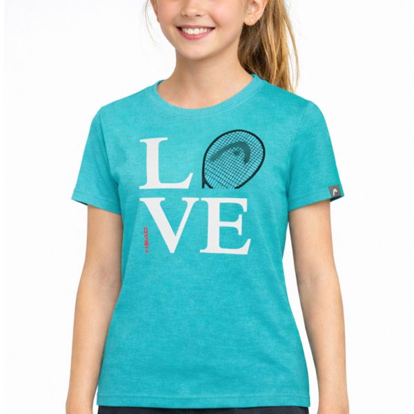 Head Vision Love Logo Girls' Tennis T-Shirt 816370-AQ