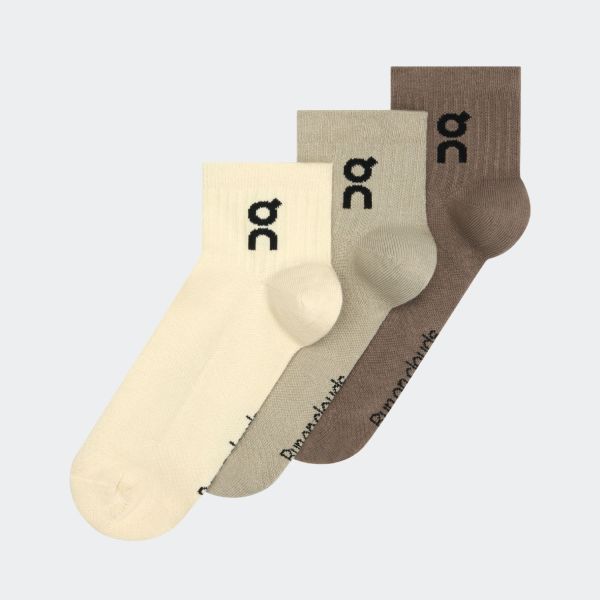 On Logo Mid Sock x 3 2UF10524953