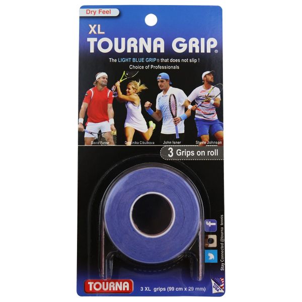Tourna Grip XL Tennis Overgrips x 3 TG-1-XL