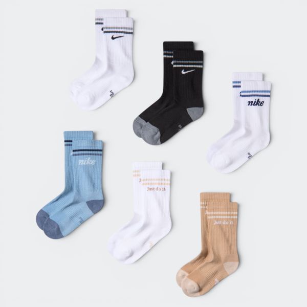 Nike Everyday Cushioned Kids Crew Socks x 6 IV6017-901