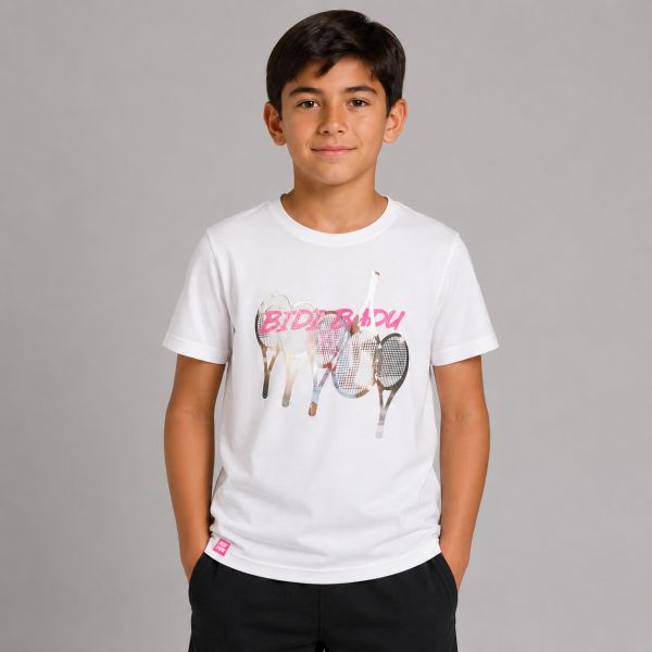 Κοντομάνικη Μπλούζα Για Αγόρια Bidi Badu Boas Tennis Lifestyle B369005201-WH