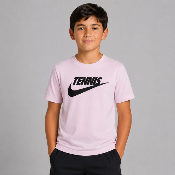 NikeCourt Dri-FIT Boy's Graphic Tennis T-Shirt CJ7758-629