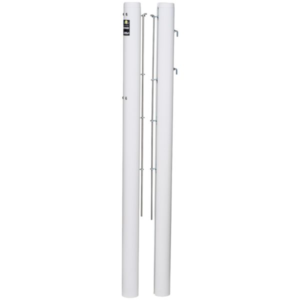 Tennis Posts Round white