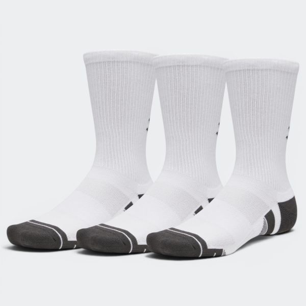 Under Armour Performance Tech Crew Socks x 3 6015139-100
